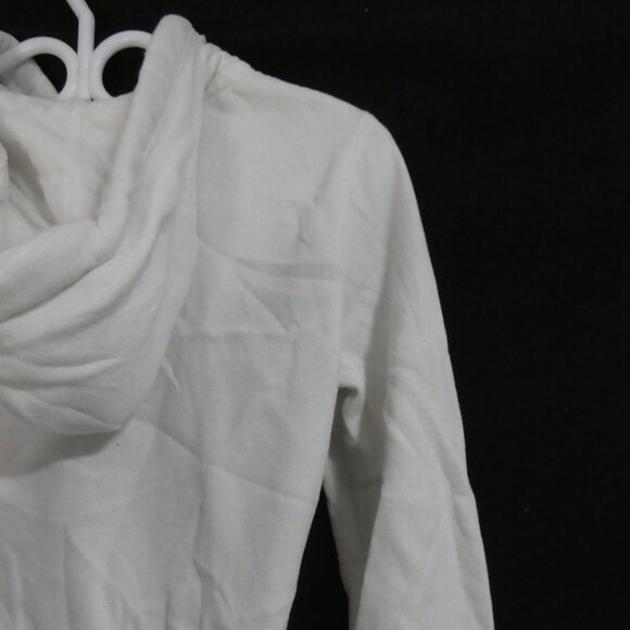 AEROPOSTALE | small | White Zip-Up Hooded Sweatshirt | Bold Aero NY Print Front - Picture 12 of 15